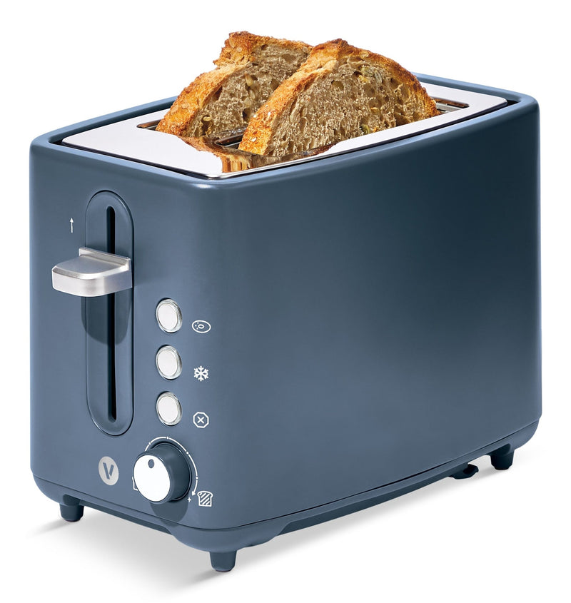 Vida by PADERNO Colour Series 2-Slice Toaster with 3 Settings, Bluefin G3