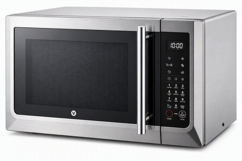 Vida by PADERNO Combination Countertop Microwave Oven with Air Fryer, 1000W, 1.1-cu-ft, Stainless Steel T7