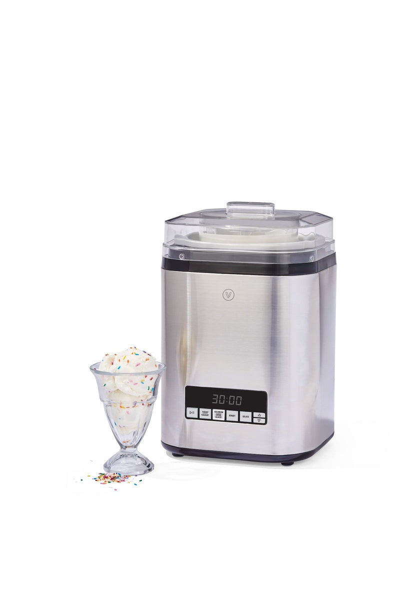 Vida by PADERNO Digital Ice Cream Maker, 4-in-1 Ice Cream & Frozen Treat Maker, Stainless Steel, 1.9-L F6