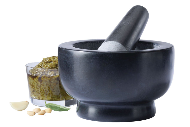 Vida By Paderno Granite Mortar & Pestle, Black R6