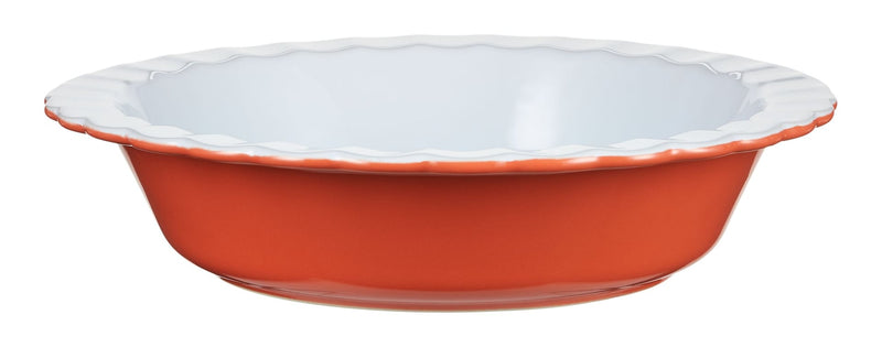 Vida by PADERNO Pie Ceramic Baking Dish, Orange H8