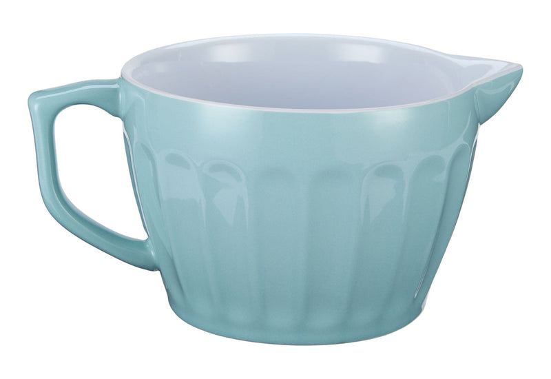 Vida by PADERNO White/Blue Ceramic Batter Bowl, 2.5-qt R7