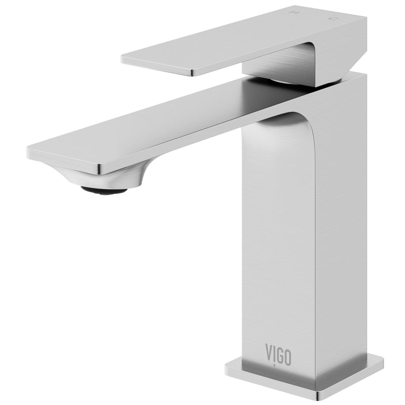 VIGO Dunn 11-in Single-Handle Bathroom Faucet, Various Finishes K1