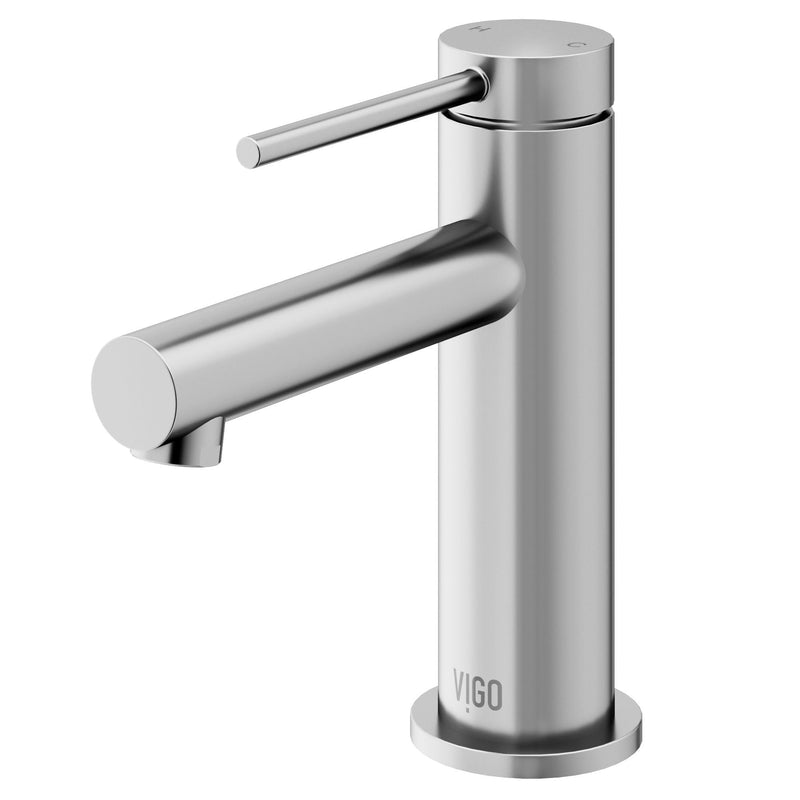 VIGO Jewel 6-in Single-Hole Bathroom Faucet, Various Finishes W6