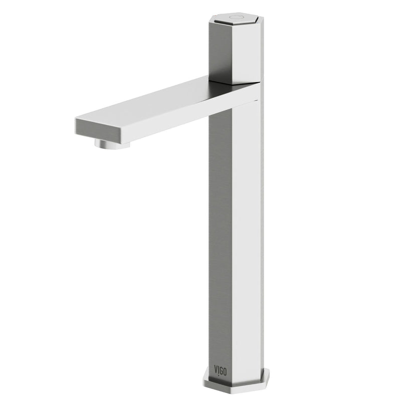 VIGO Nova 11-in Vessel Bathroom Faucet, Various Finishes P2
