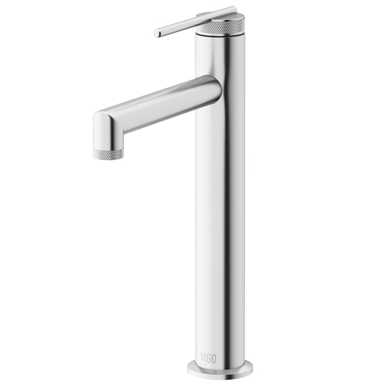 VIGO Sterling 6-in Vessel Bathroom Faucet, Various Finishes A3