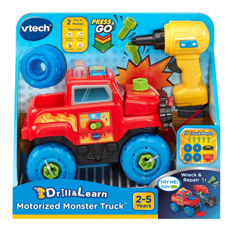 VTech Drill and Learn Monster Truck Toy for Ages 3+ R8