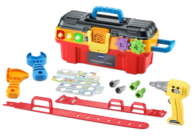 VTech Drill & Learn Toolbox Pro, English Language Version, Battery Operated H6