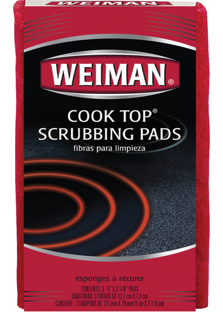 Weiman No Scratch Cooktop Scrubbing Pads for Ceramic and Glass Ranges, 3-pk R0
