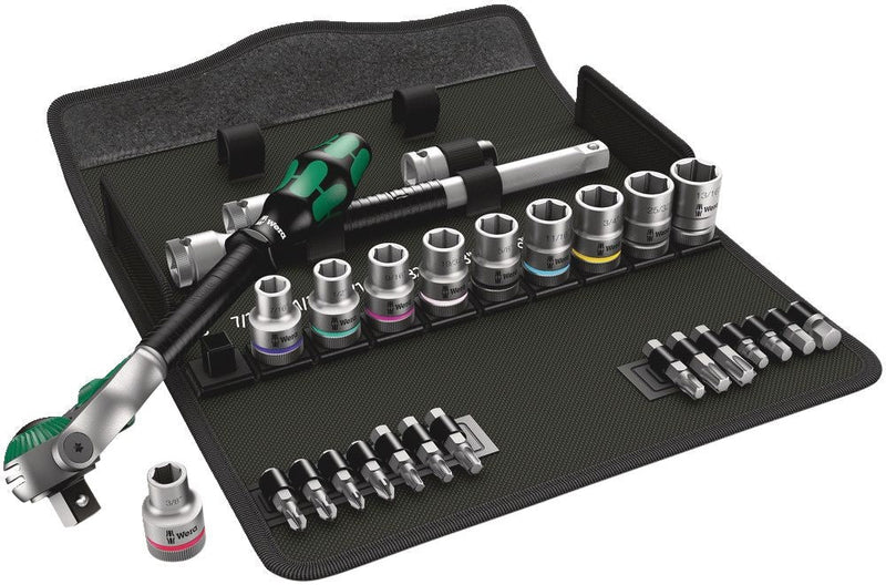 Wera 1/2-in Drive Socket Set, SAE, 28-pc L5