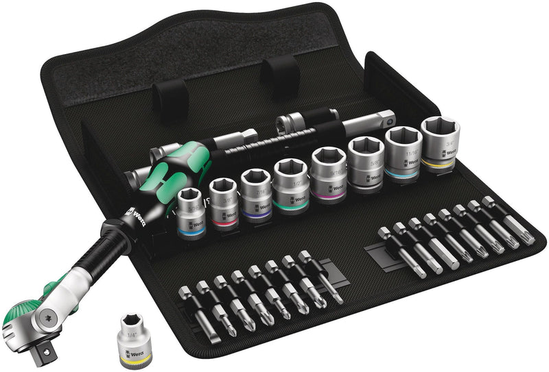 Wera 3/8-in Drive Socket Set, SAE, 29-pc A0