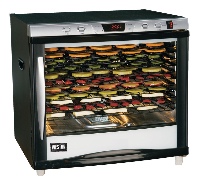Weston Pro-1200 12-Tray Digital 110V 1600W Dehydrator, 80-L K3