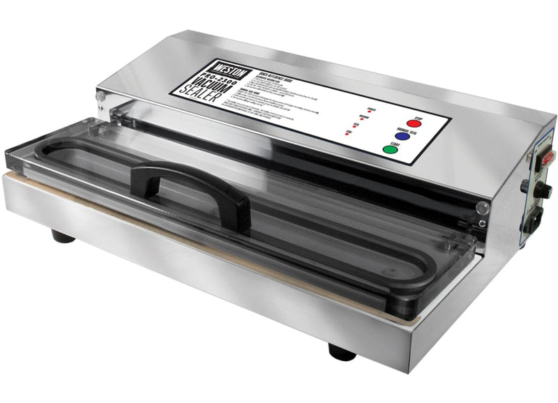Weston Pro-2300 Stainless Steel Commercial Grade Double Piston Pump Vacuum Sealer, Silver R6