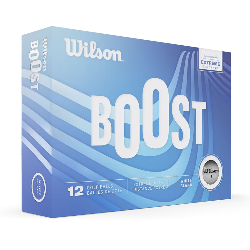 Wilson Boost Golf Ball, Extreme Distance, 12-pk, White Q0