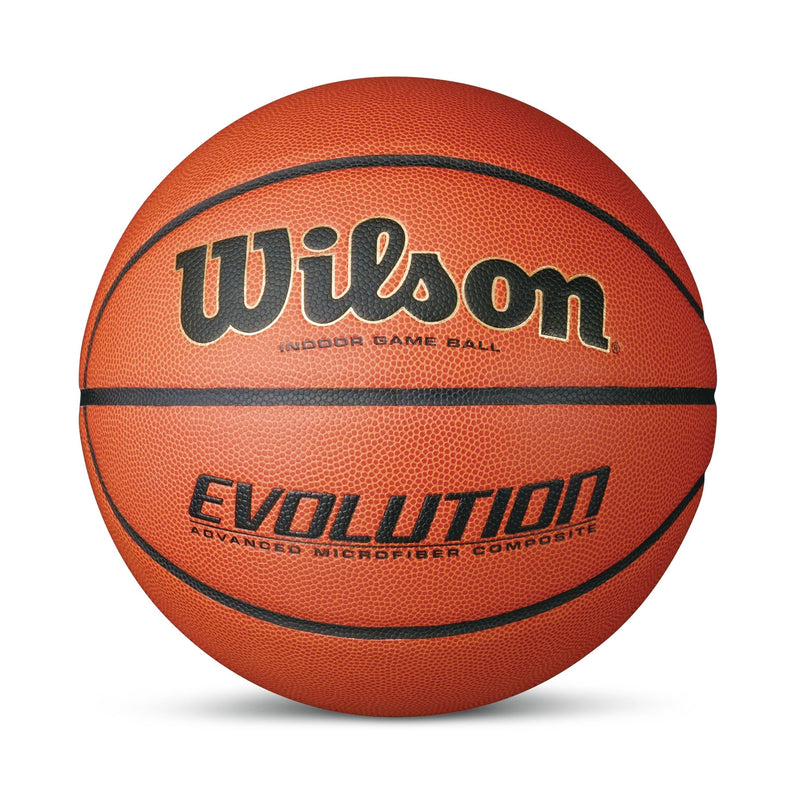 Wilson Evolution Indoor Composite Game Basketball, Official Size 7 (29.5-in) G7