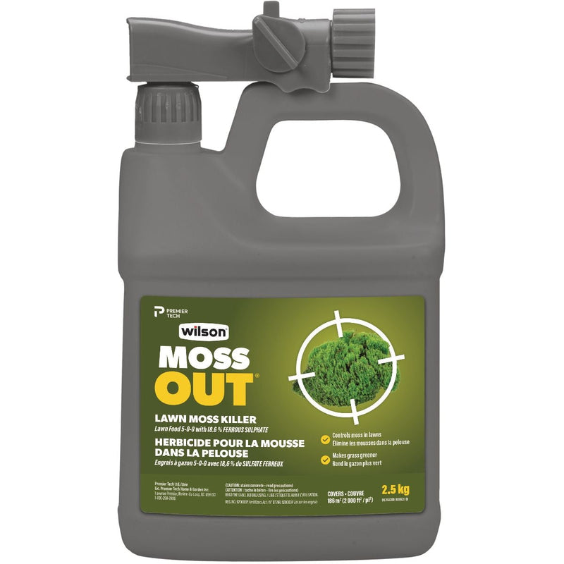 Wilson MossOut Moss Killer with Lawn Food 5-0-0, 2.5-kg Y0
