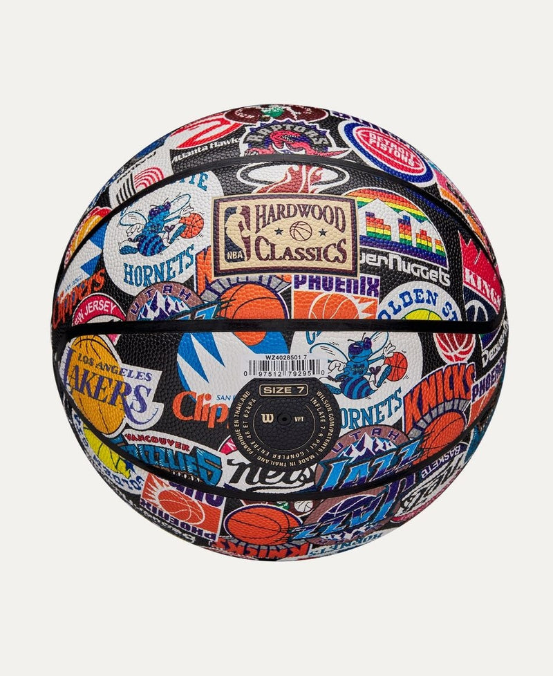 Wilson NBA All Team Retro Classic Composite Leather Basketball, Official Size S9