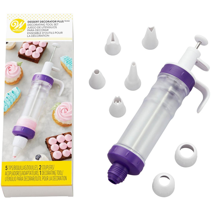 Wilton Plastic Dessert Decorator Plus Decorating Tool Set, 8-pc B7