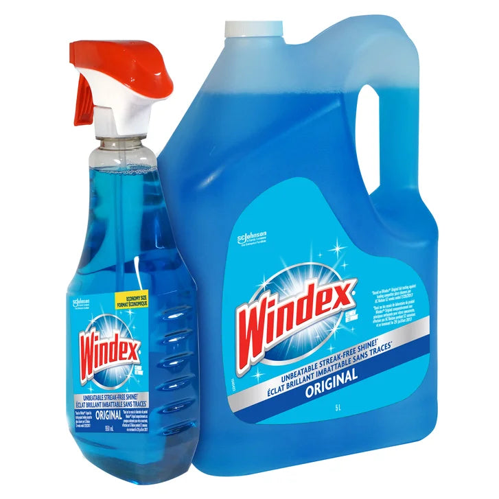 Windex Original Glass Cleaner, 5 L + 950 mL C5