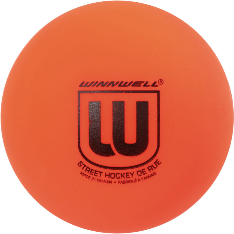 Winnwell Street Hockey Medium Ball, Orange, 65mm, 50g A4