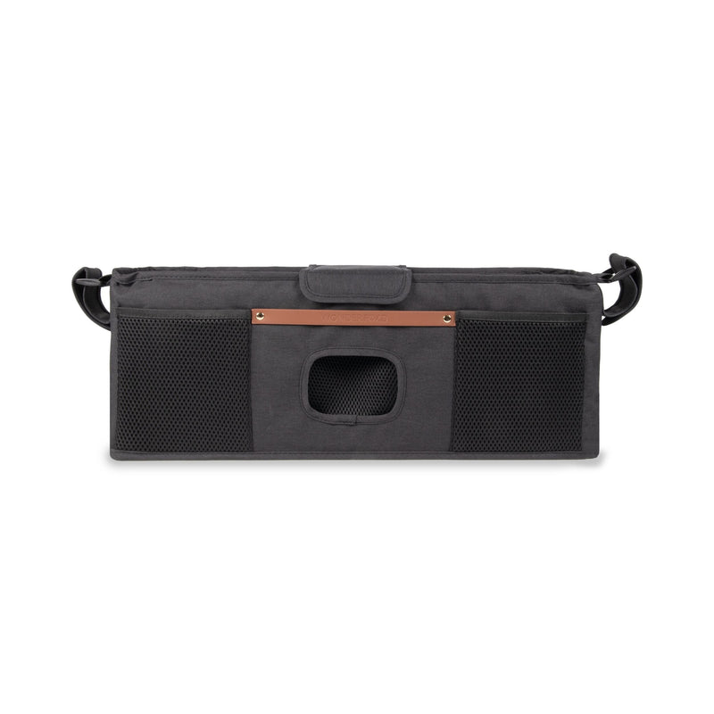WonderFold Parent Console with 4 Insulated Cupholders, Black S8