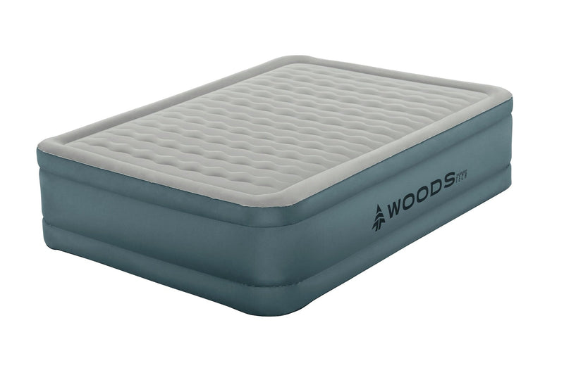 Woods Double-High ToughGuard Airbed with Built-in AlwayzAire Pump, Queen J3