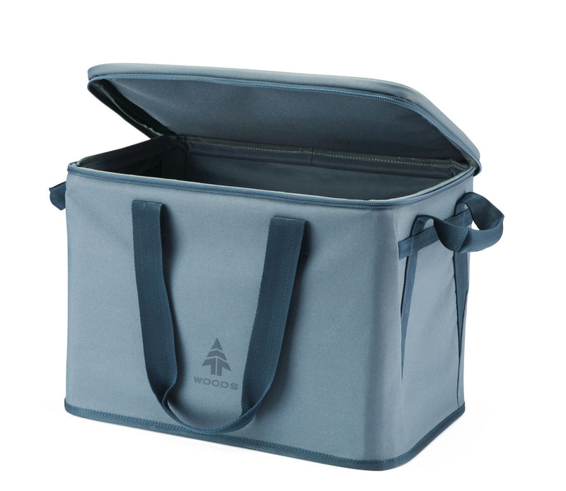 Woods Haul Portable Collapsable Camp Gear Storage Tote, 32-L J8