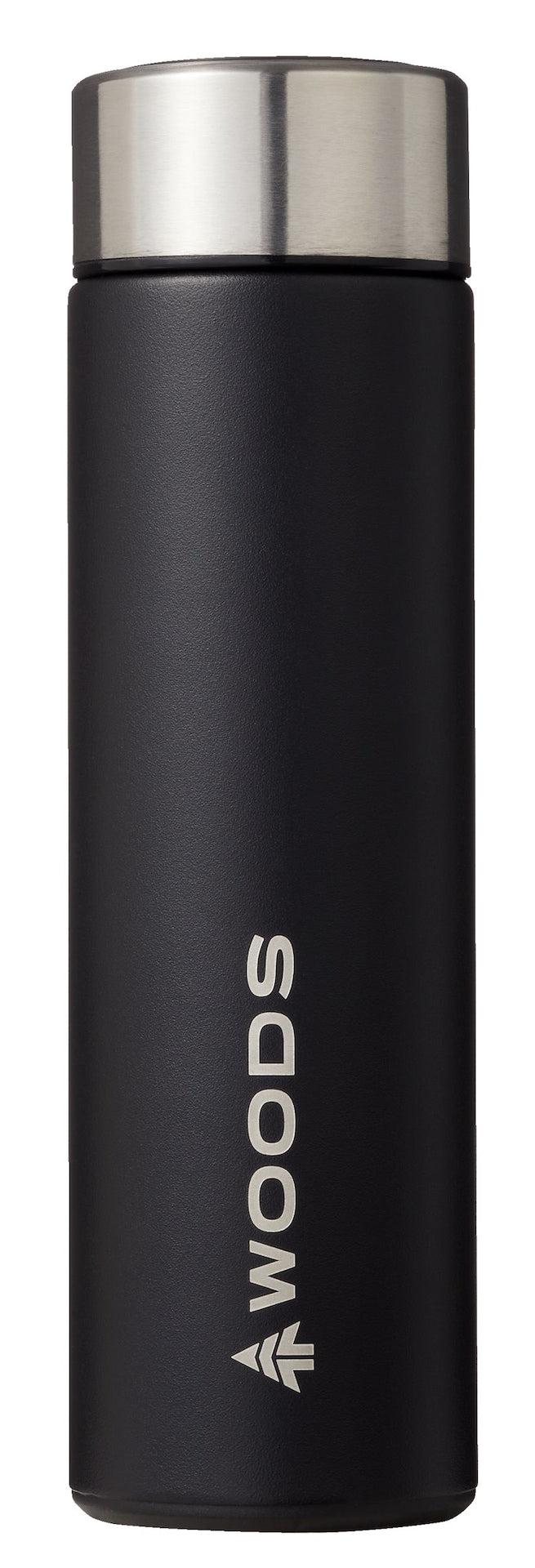 Woods Leak-Tight Tumbler, 16.9-oz, Stainless Steel, Leak-Proof, Black, Medium C0