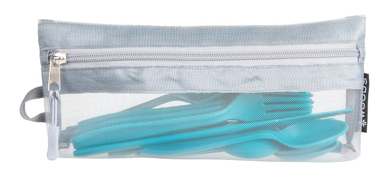 Woods Reusable BPA-Free Plastic Camp Cutlery Set, 16-pc E6