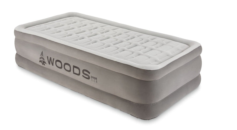 Woods Tritech Double-High Air Mattress with Built-In 120V Pump, Twin Z4