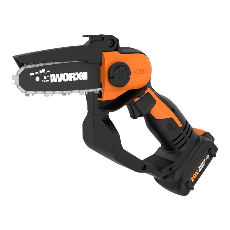WORX WG324 20V Power Share Cordless Pruningsaw, Battery & Charger Included, 5-in F5