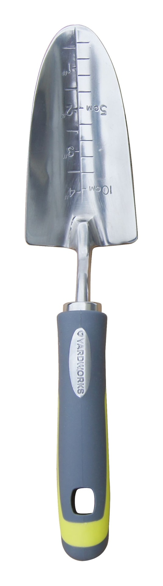 Yardworks 12-in Stainless-Steel Hand Transplanter with Rubber Handle W5