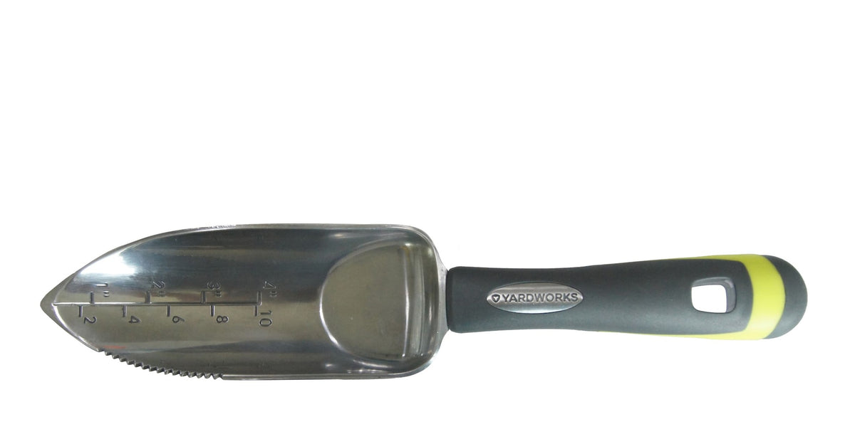 Yardworks 14-in Aluminium Hand Transplanter with Rubber Handle, XL