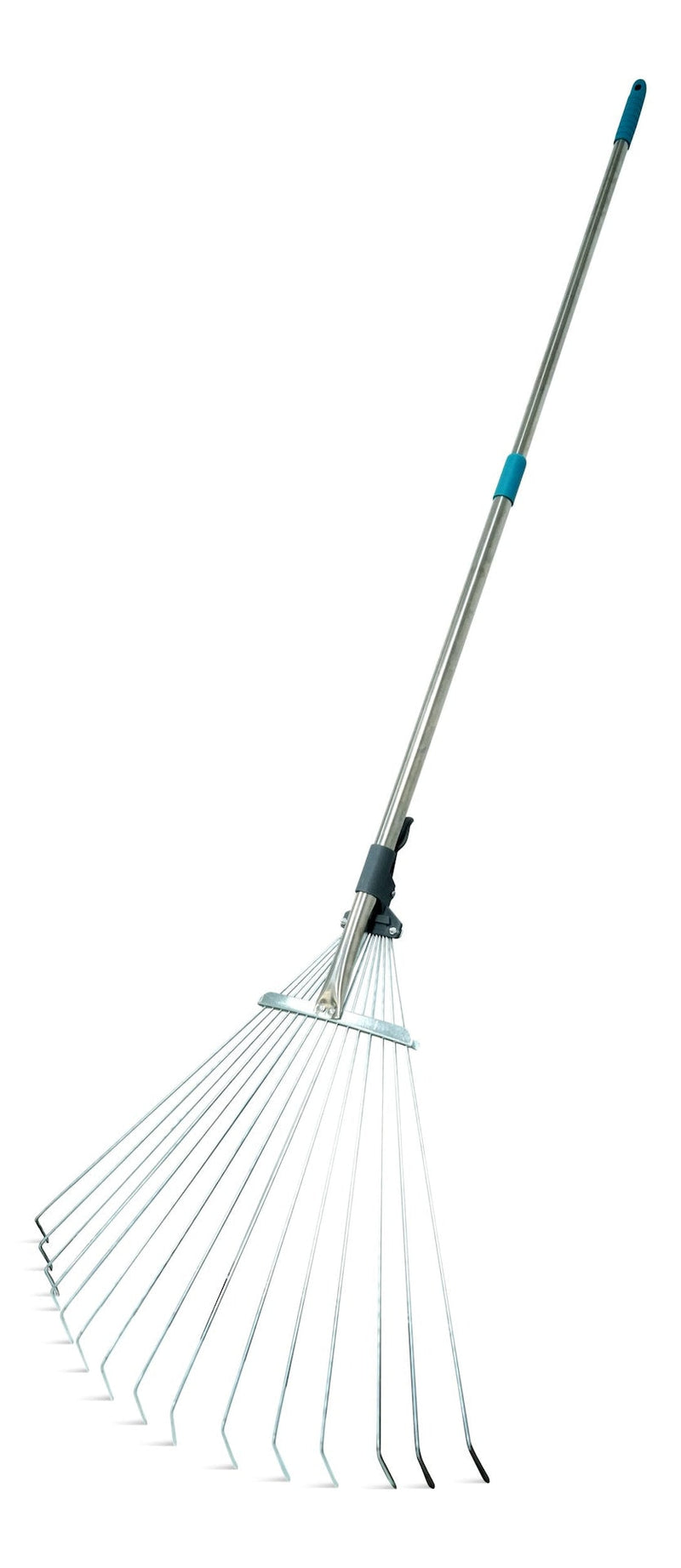 Yardworks 7 to 21-in Wide Metal Adjustable-Tine Telescopic Leaf Rake, 32 to 63-in Aluminum Shaft Z0