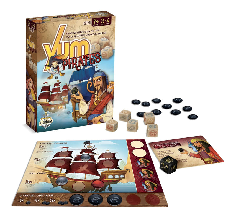 Yum Pirate Family Board Game, French, Ages 7+ B5