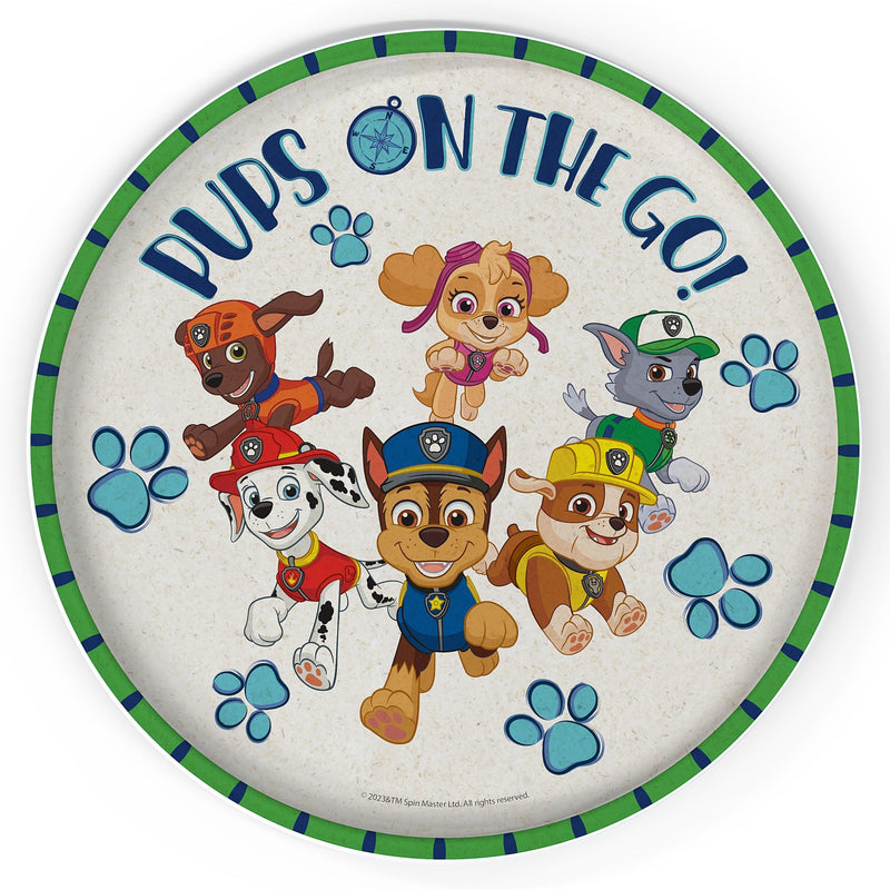 Zak Designs Paw Patrol Bamboo Fibre Plate, 8-in K9