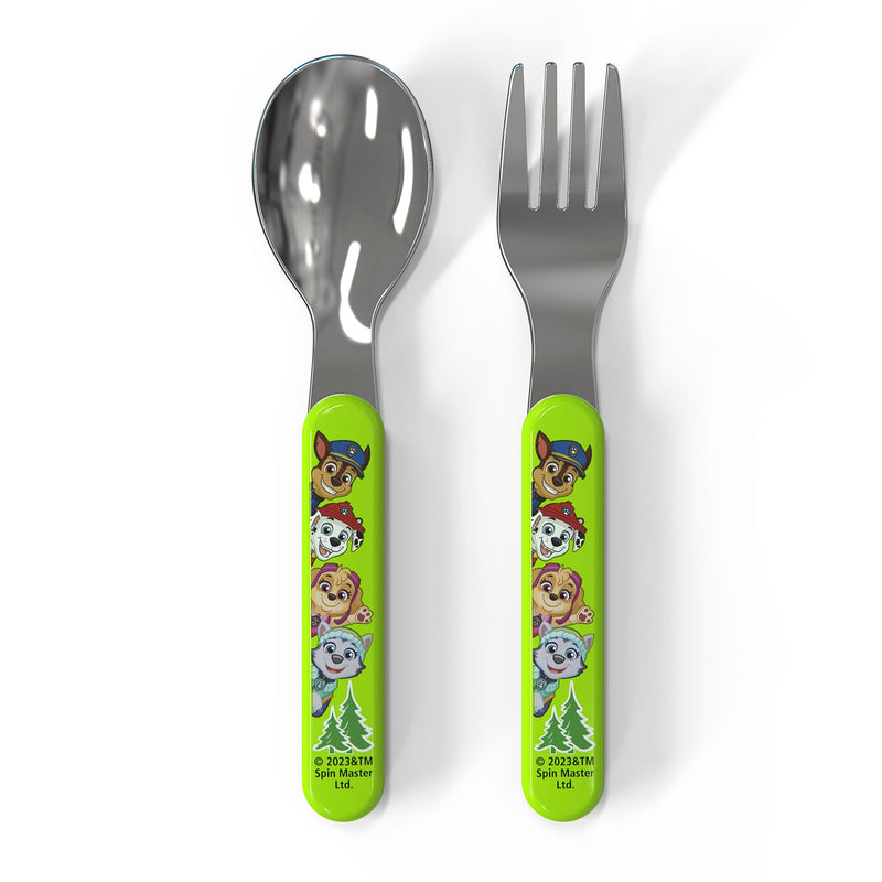 Zak Designs Paw Patrol Flatware Set with Fork & Spoon, 2-Pc E5