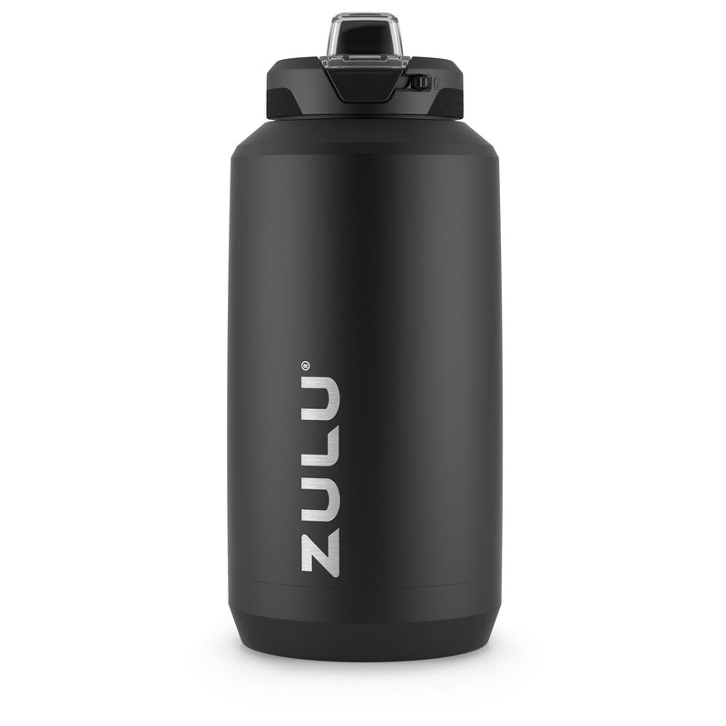 Zulu Goals Vacuum Insulated Stainless Steel Jug, 32-oz, Black, with Easy Grip Handle G9