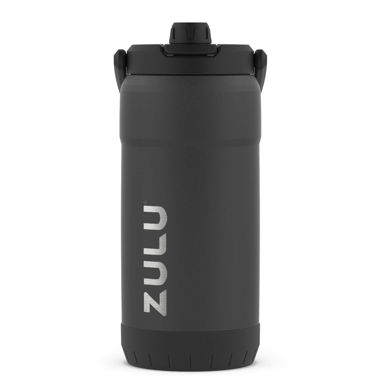 Zulu Mammoth Vacuum Insulated Stainless Steel Water Jug, 101-oz, Black, with Leakproof Lid X4