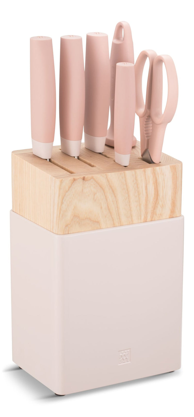ZWILLING Now S Stainless Steel Knife Block Set, Pink, 7-pc B4