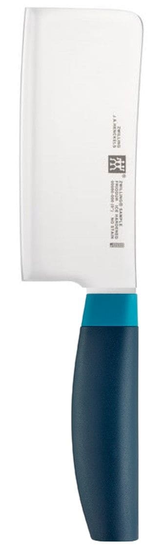 Zwilling Now Stainless Steel Knife Block Set with Blade Sharpener & Knife Block, Blue, 7-pc K3